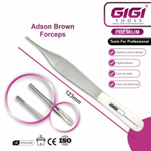 Surgical Adson Forceps & Tissue Tweezers 3-Piece Set - Image 3