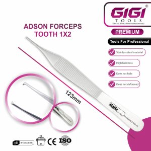 Surgical Adson Forceps & Tissue Tweezers 3-Piece Set - Image 6