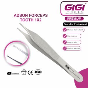 Surgical Adson Forceps & Tissue Tweezers 3-Piece Set - Image 7