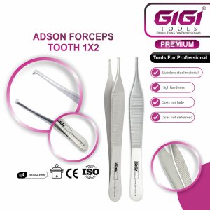 Surgical Adson Forceps & Tissue Tweezers 3-Piece Set - Image 5