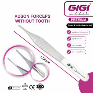 Surgical Adson Forceps & Tissue Tweezers 3-Piece Set - Image 9