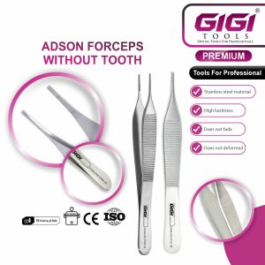 Surgical Adson Forceps & Tissue Tweezers 3-Piece Set - Image 8