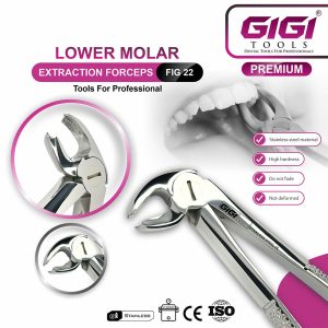 Adult Extraction Forceps Fig. 22 Lower Molars - Image 3