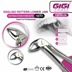 Adult Lower Root Extraction Forceps English Pattern Fig. 33A - Image 4