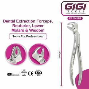 Adult Lower Root Extraction Forceps English Pattern Fig. 33A - Image 7