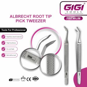 Albrecht Root Tip Pick Tweezers (Surgical Fragment Extraction Forceps) - Image 3