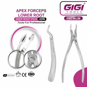Apex Lower Root Deep Root Pick Forceps #146 - Image 3