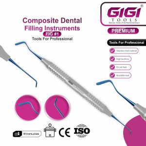 Dental Composite Instrument Set 5-Piece set Blue finish - Image 3