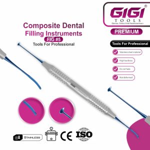 Dental Composite Instrument Set 5-Piece set Blue finish - Image 5
