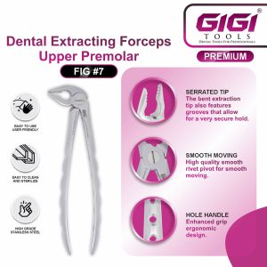 Dental Extracting Forceps Fig. #13 (Lower Premolar) - Image 5