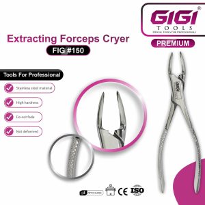 Dental Extracting Forceps Fig. 150 & 150S (Cryer) for Upper Anterior Teeth & Premolars - Image 3