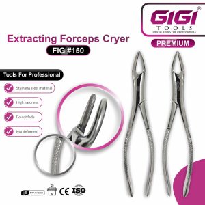Dental Extracting Forceps Fig. 150 & 150S (Cryer) for Upper Anterior Teeth & Premolars - Image 4