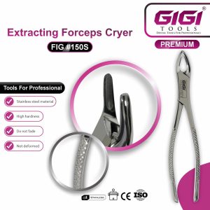 Dental Extracting Forceps Fig. 150 & 150S (Cryer) for Upper Anterior Teeth & Premolars - Image 5