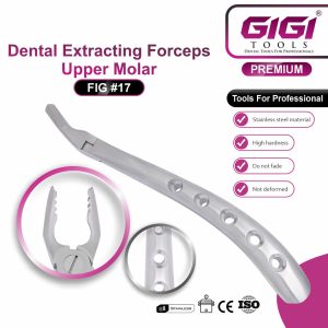 Dental Extracting Forceps Fig. #17 (Upper Molar) - Image 3