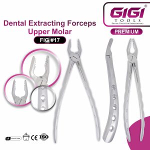 Dental Extracting Forceps Fig. #17 (Upper Molar) - Image 4