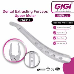 Dental Extracting Forceps Fig. #18 (Upper Molar) - Image 3