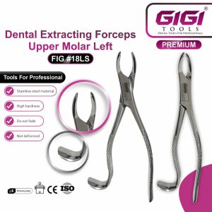 Dental Extracting Forceps Fig. 18LS for Upper Left Molars - Image 3