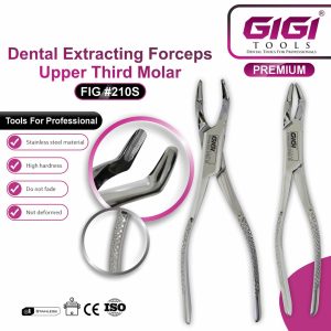 Dental Extracting Forceps Fig. 210S for Upper Third Molars - Image 3
