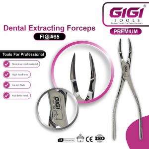 Dental Extracting Forceps Fig. 65 for Upper Roots and Fragments - Image 3