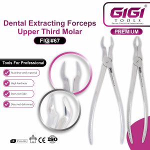 Dental Extracting Forceps Fig. 67 for Upper Third Molars - Image 3