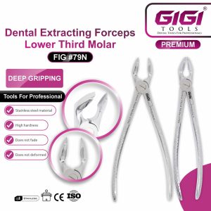 Dental Extracting Forceps Lower Third Molar (Fig #79N) - Image 3