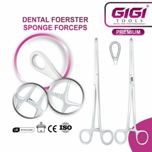 Dental Foerster Sponge Forceps (Straight, Serrated Jaws) - Image 5