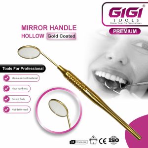 Gold-Coated Hollow Handle Dental Examination Set - Image 3