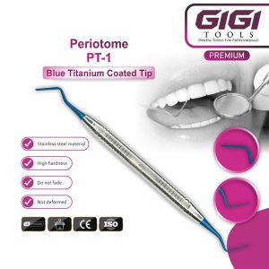Periosteal Elevator & Periotome 6-Piece Blue Titanium Set - Image 6