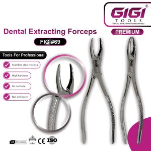 Dental Extracting Forceps Fig. 69 & 69S for Tomes Roots and Fragments - Image 3