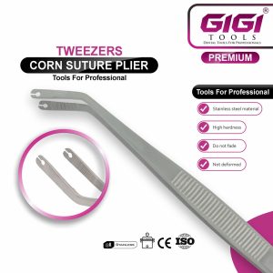 Suture Tweezers (Round Tip & Corn) - Image 3