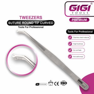 Suture Tweezers (Round Tip & Corn) - Image 4
